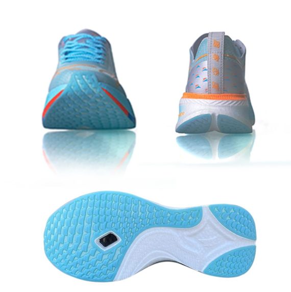 Carbon Plate Running Shoes for Men - Cushioned, Lightweight, Breathable, Non-Slip Road Sneakers-Blue