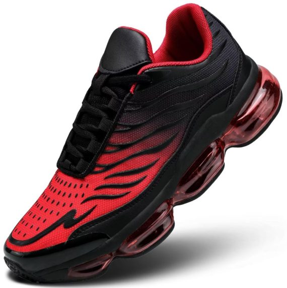 Men's Air Running Shoes Non Slip Workout Casual Sport Shoes for Men Basketball Sneakers Fashion Tennis Sport Fitness Cross Trainers - Red