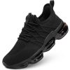 Men's Air Running Shoes Non Slip Workout Casual Sport Shoes for Men Basketball Sneakers Fashion Tennis Sport Fitness Cross Trainers - Z02 Black