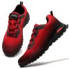 Men's Trail Running Shoes Fashion Walking Hiking Sneakers for Men Tennis Cross Training Shoe Outdoor Snearker Mens Casual Workout Footwear - Red