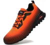 Men's Trail Running Shoes Fashion Walking Hiking Sneakers for Men Tennis Cross Training Shoe Outdoor Snearker Mens Casual Workout Footwear - Orange